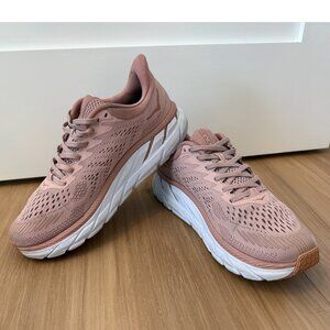 Hoka One One Clifton 7 Dusty Rose Sneakers - Size 9